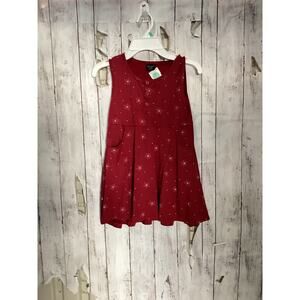 Little Bipsy Collection Star Swoop Dress Red Girls 5T / 6T